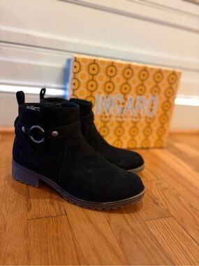 Women’s Size 7.5 Like New in Box Black Ankle Boots Booties by Ingaro Tabor Mushr